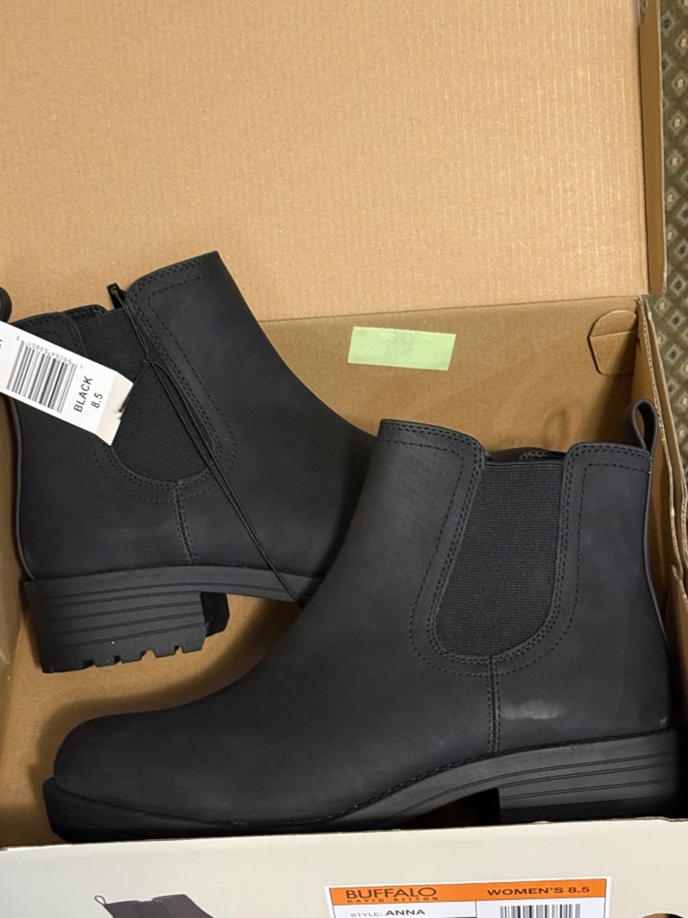 Buffalo David Bitton Black Chelsea Ankle Booties